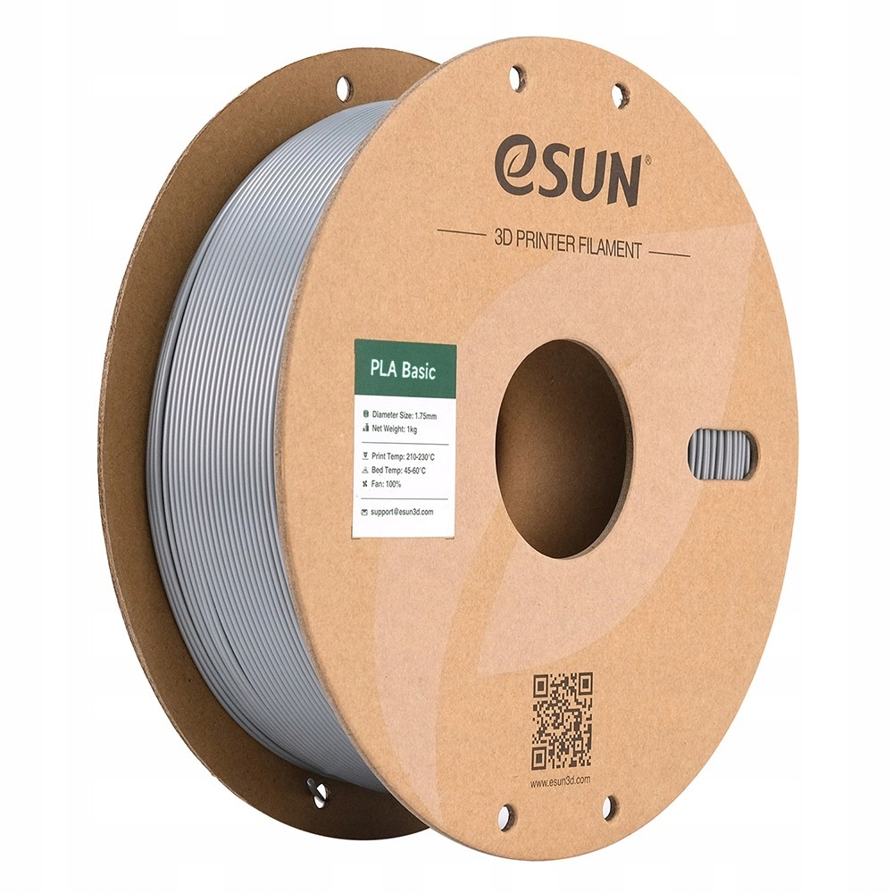 Filament PLA eSUN 1,75 mm 1000 g srebrny