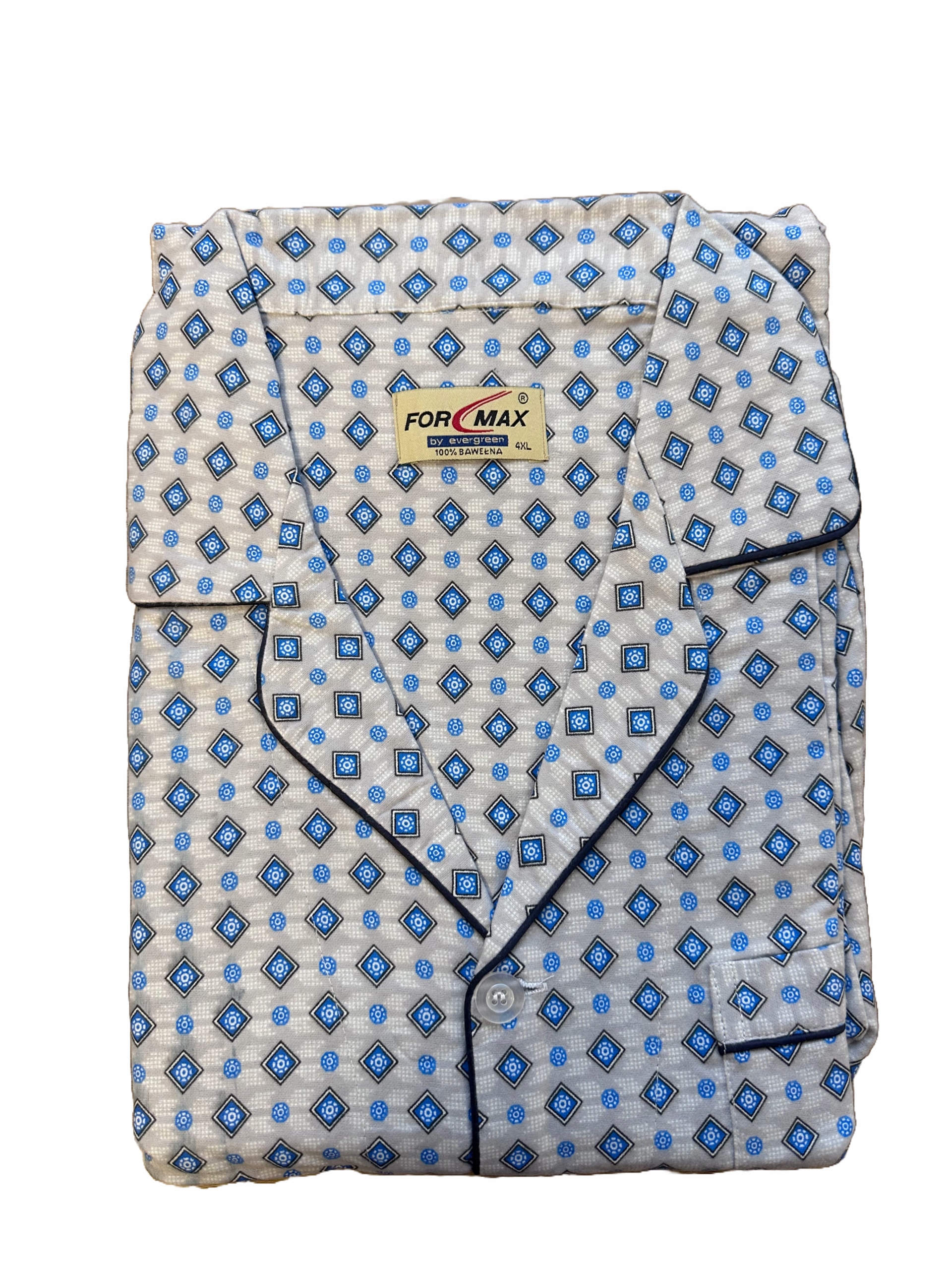 Pánské flanelové pyžamo s rozepínací bavlna Formax 5XL