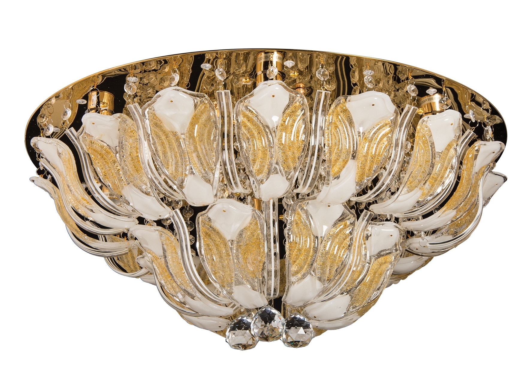 Šampanská plafoniera P-y 0484/9, 60. roky, na dancingovú miestnosť a do obývačky