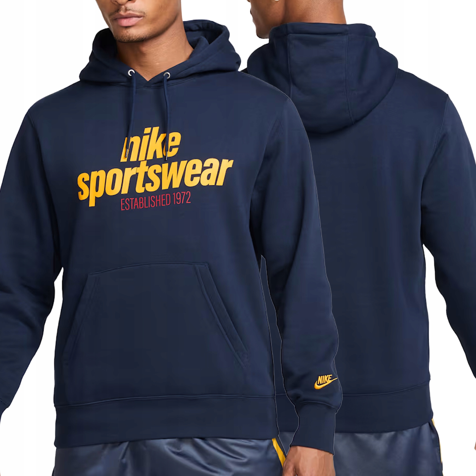 Nike pánská mikina klokanka s kapucí tmavě modrá zateplená HJ2159-451 L