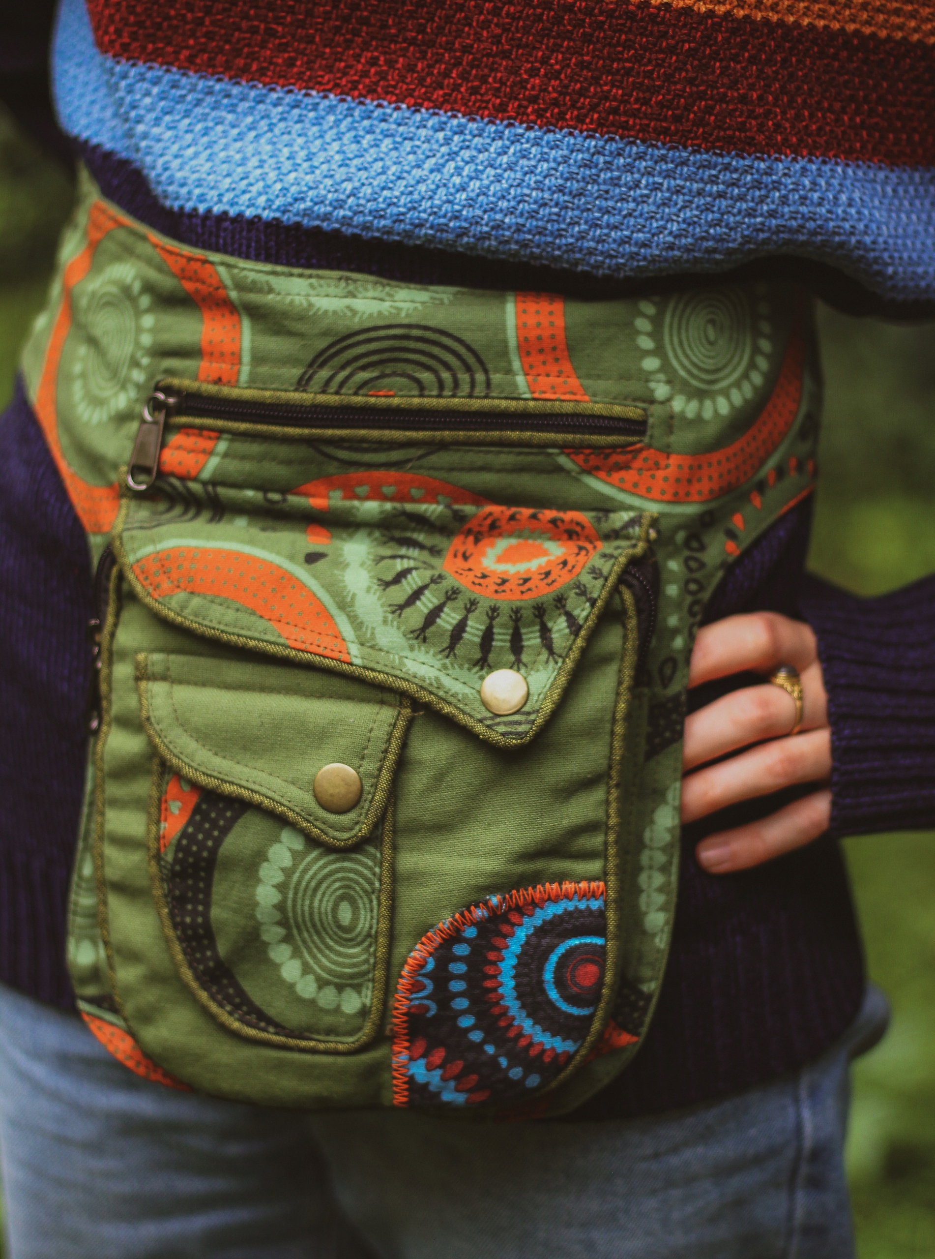 Ledvinka na opasek ledvinka z Nepálu v mandale hippie etno boho