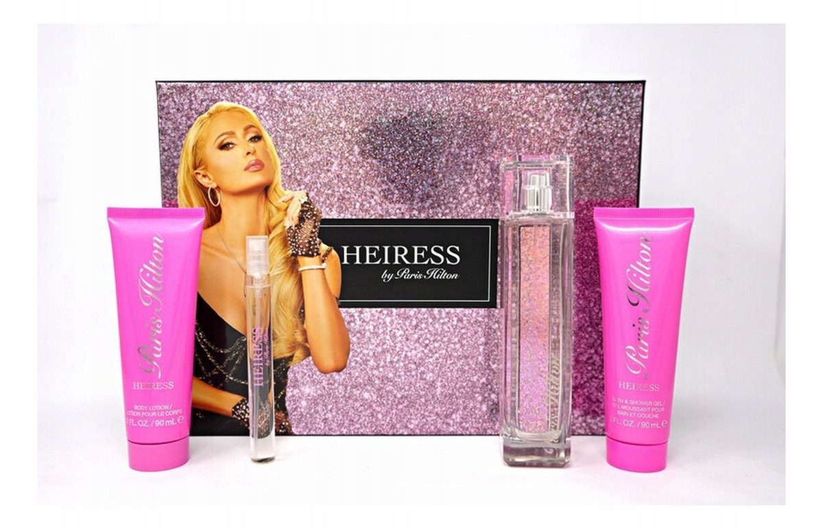 Paris Hilton Heiress zestaw woda perfumowana 100ml woda10ml balsam+ żel