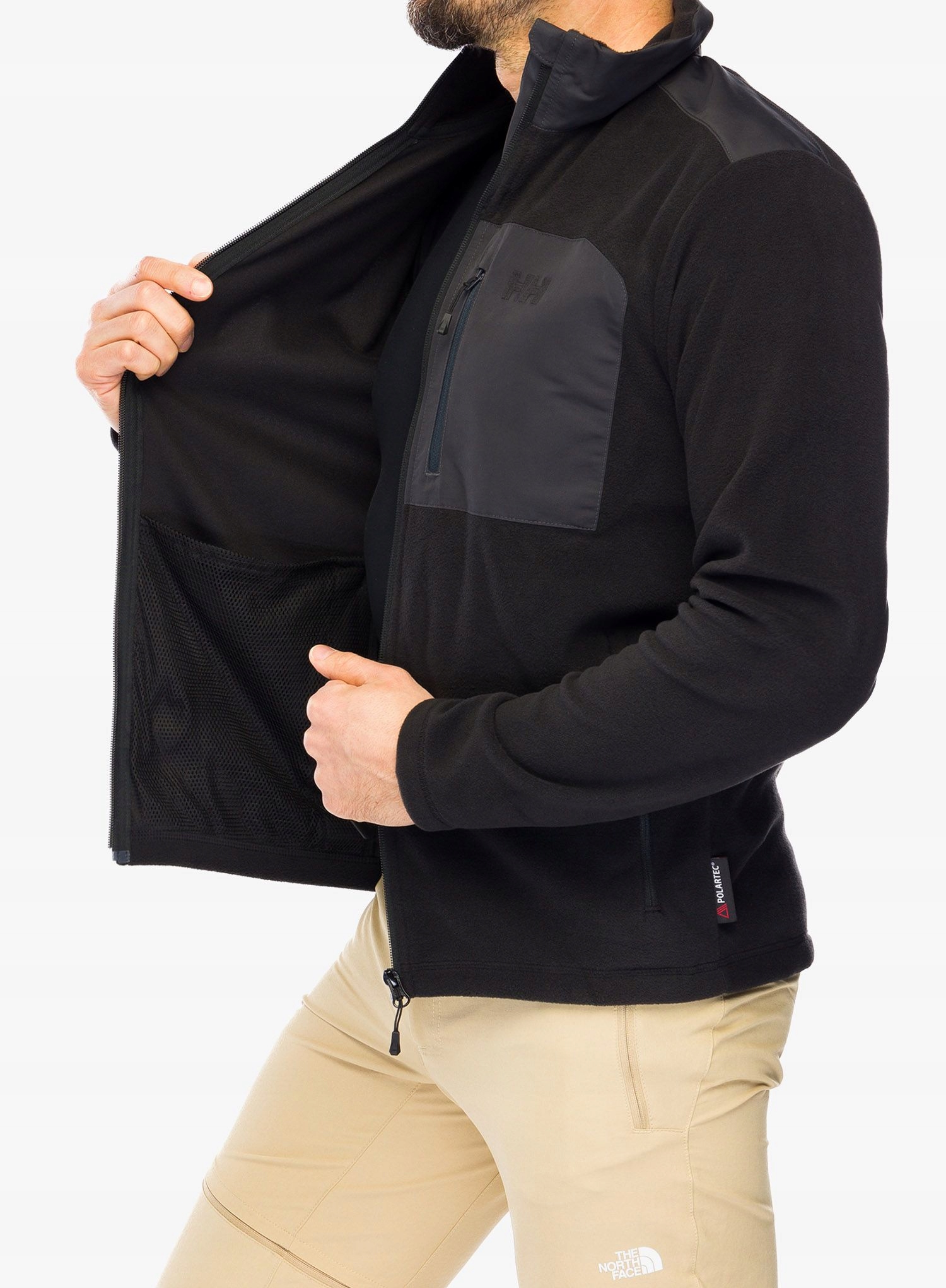 Bluza męska Helly Hansen Daybreaker Block Jacket - black/black gum L Rodzaj Rozpinane