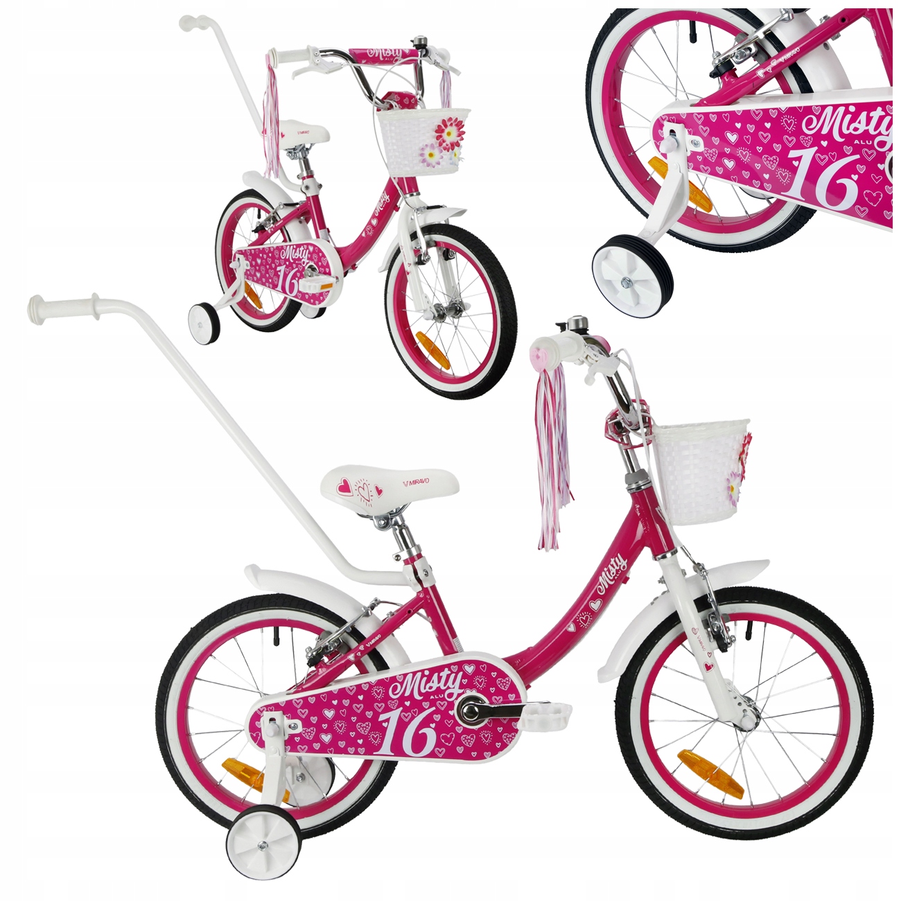 Rowerek Dziecięcy 16 Cali Miravo Rower Alu Dla Dziewczynki Prowadnik