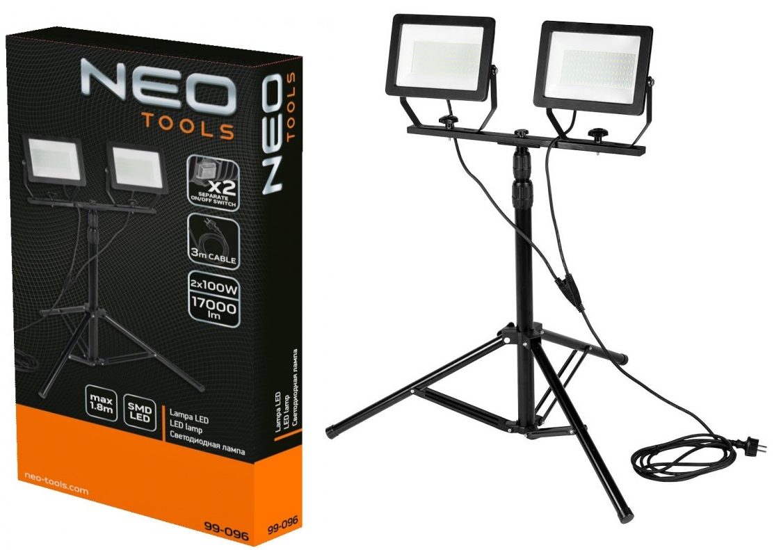 Neo Dvojitý reflektor 200W Smd Led 17000lm 99-096