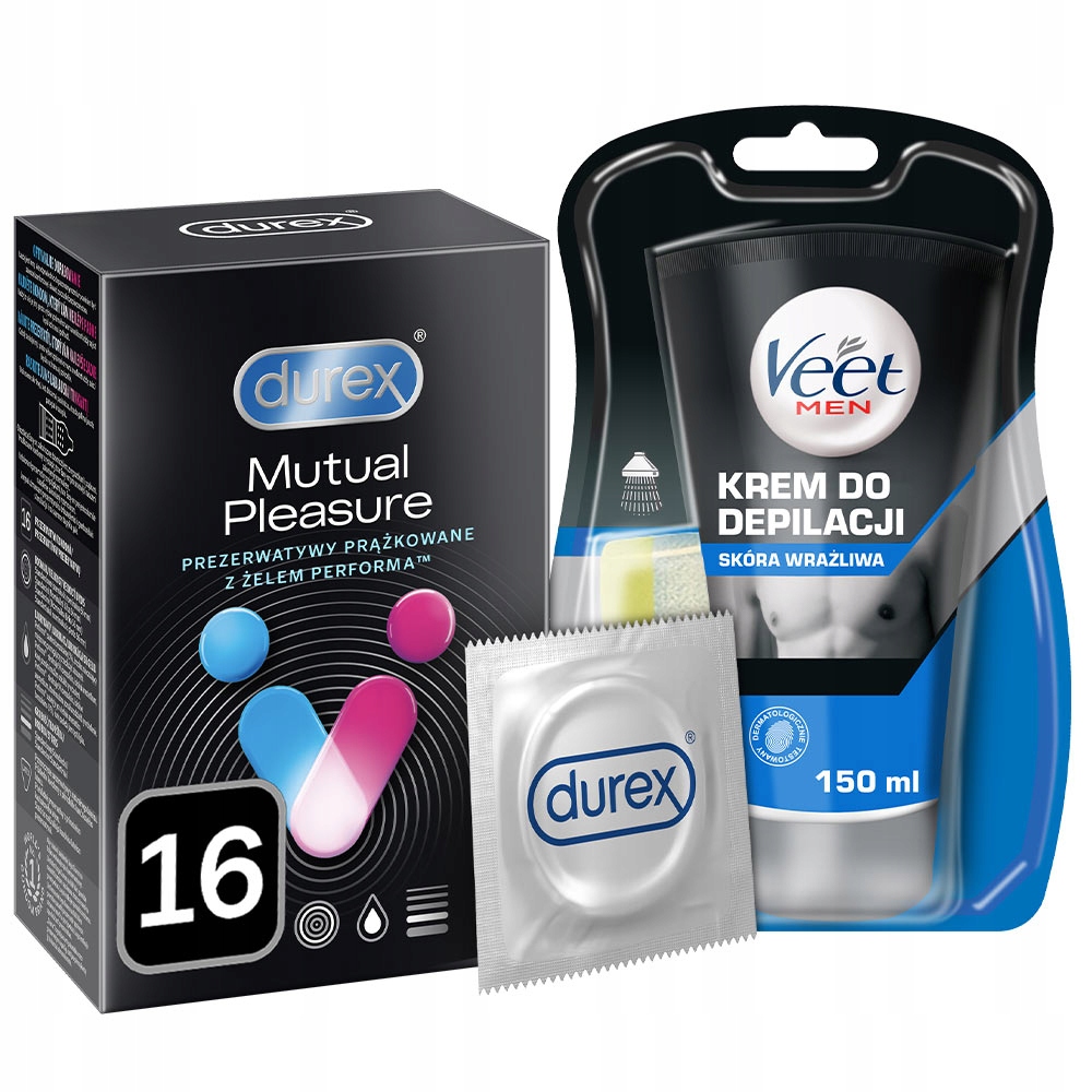 

Veet Men+durex Prezerwatywy Mutual Pleasure 16