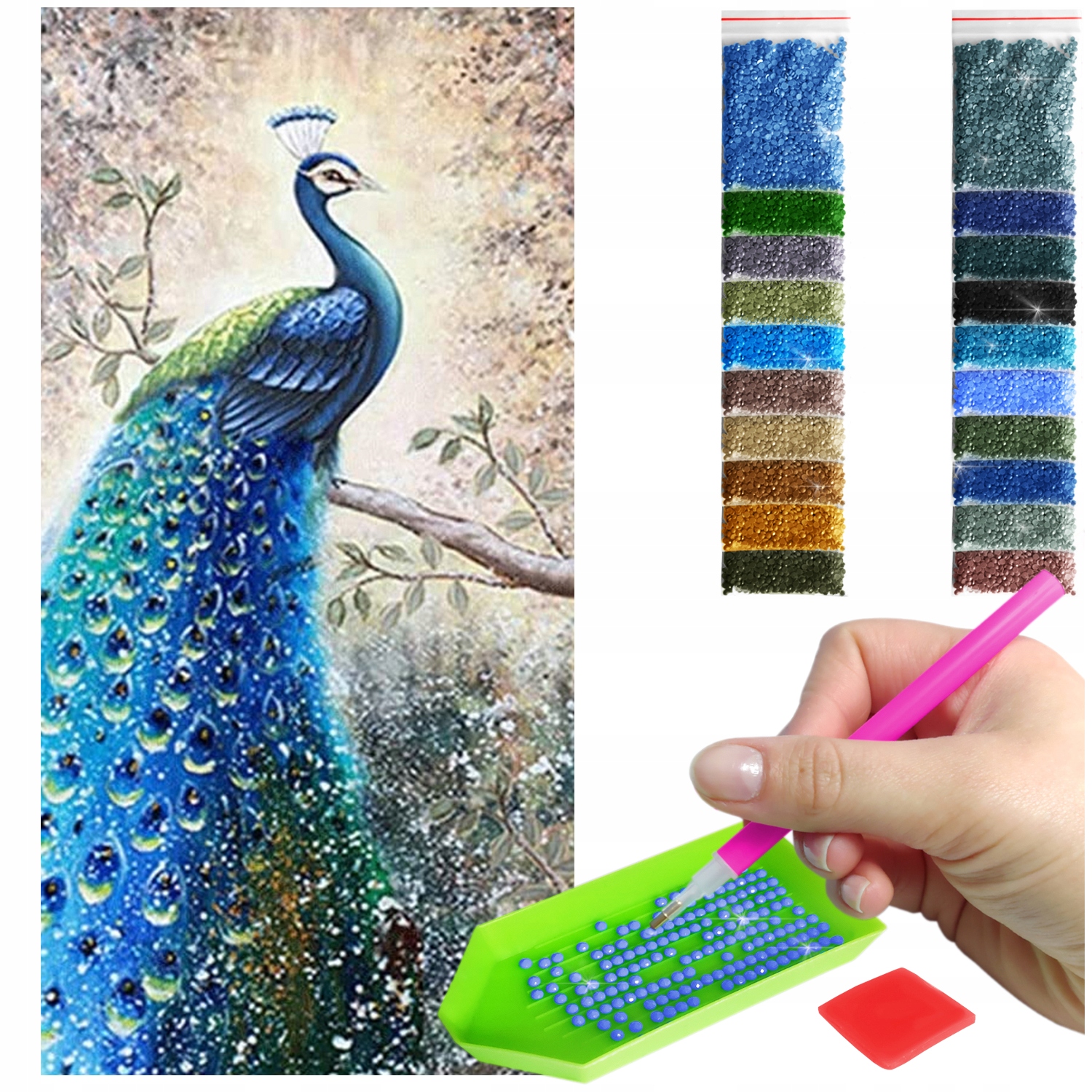 Výšivka Diamond Painting 5D B.duží 40x80cm