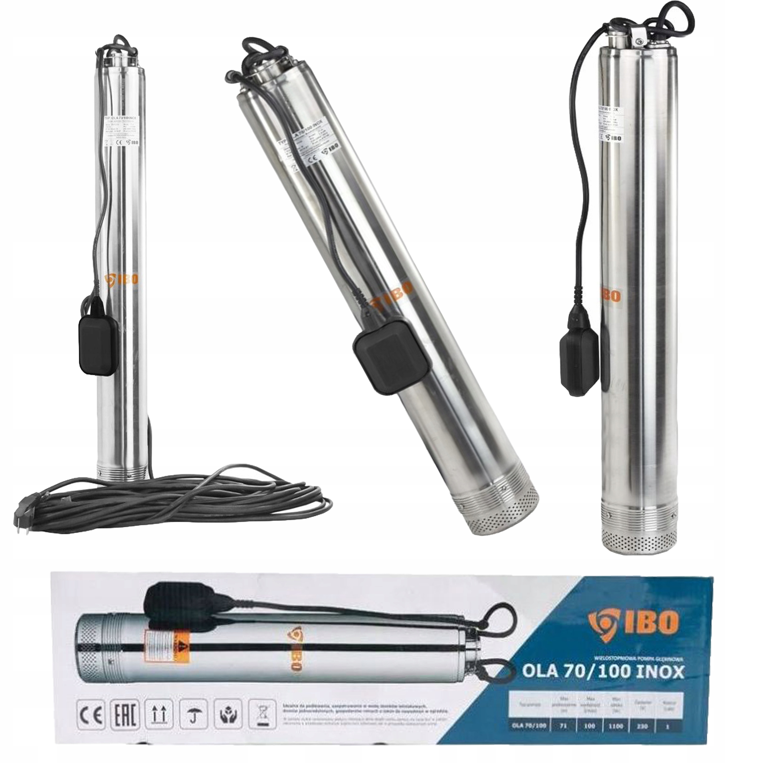 Pompa głębinowa IBO OLA 70/100 INOX do nawadniania