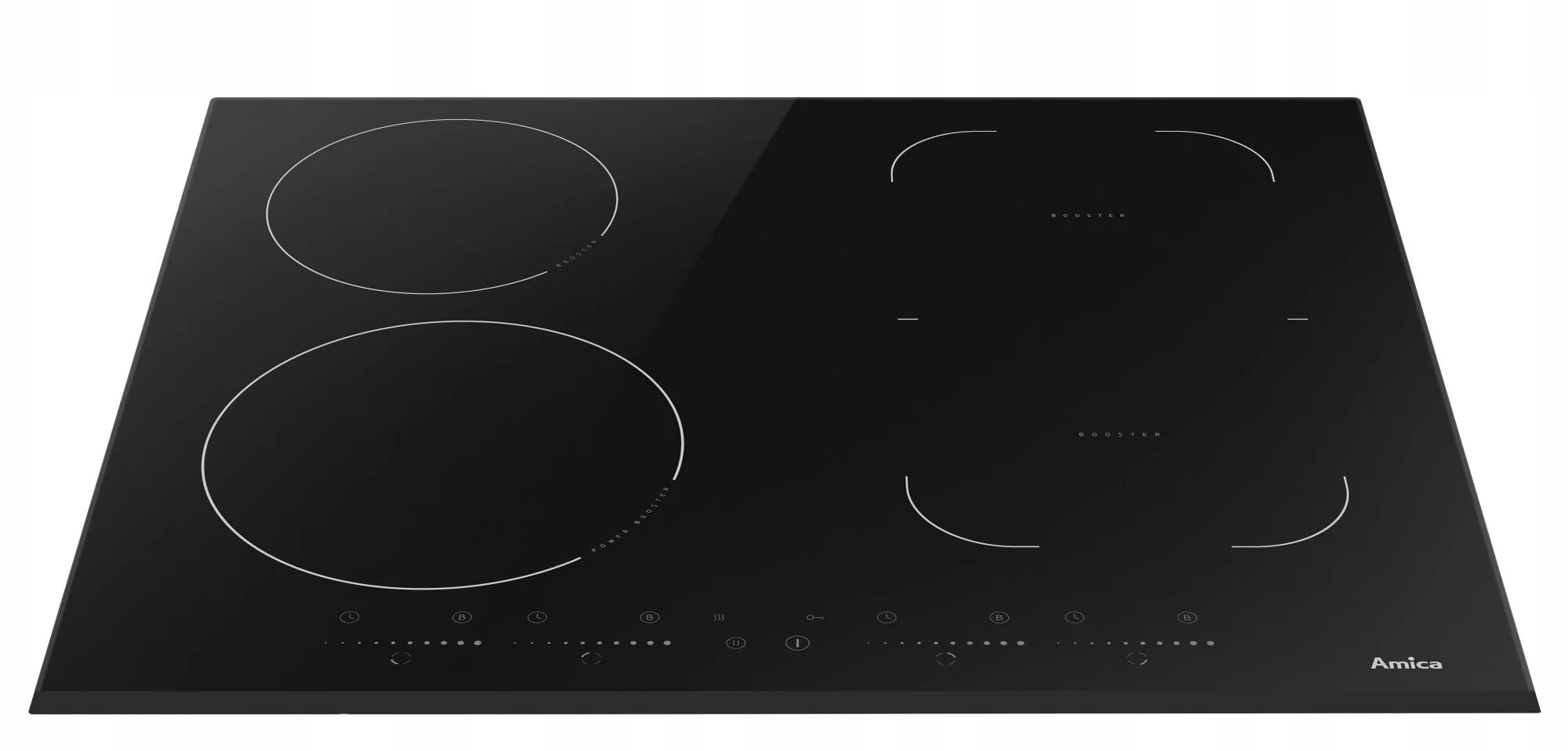 Zestaw Amica Piekarnik STEAM Płyta Indukcyjna Kolor dominujący srebrny/szary