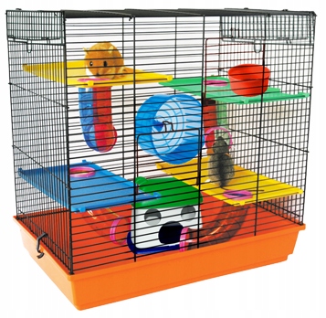 

klatka dla chomika domek 4 tuby miska Jerry 50 kit