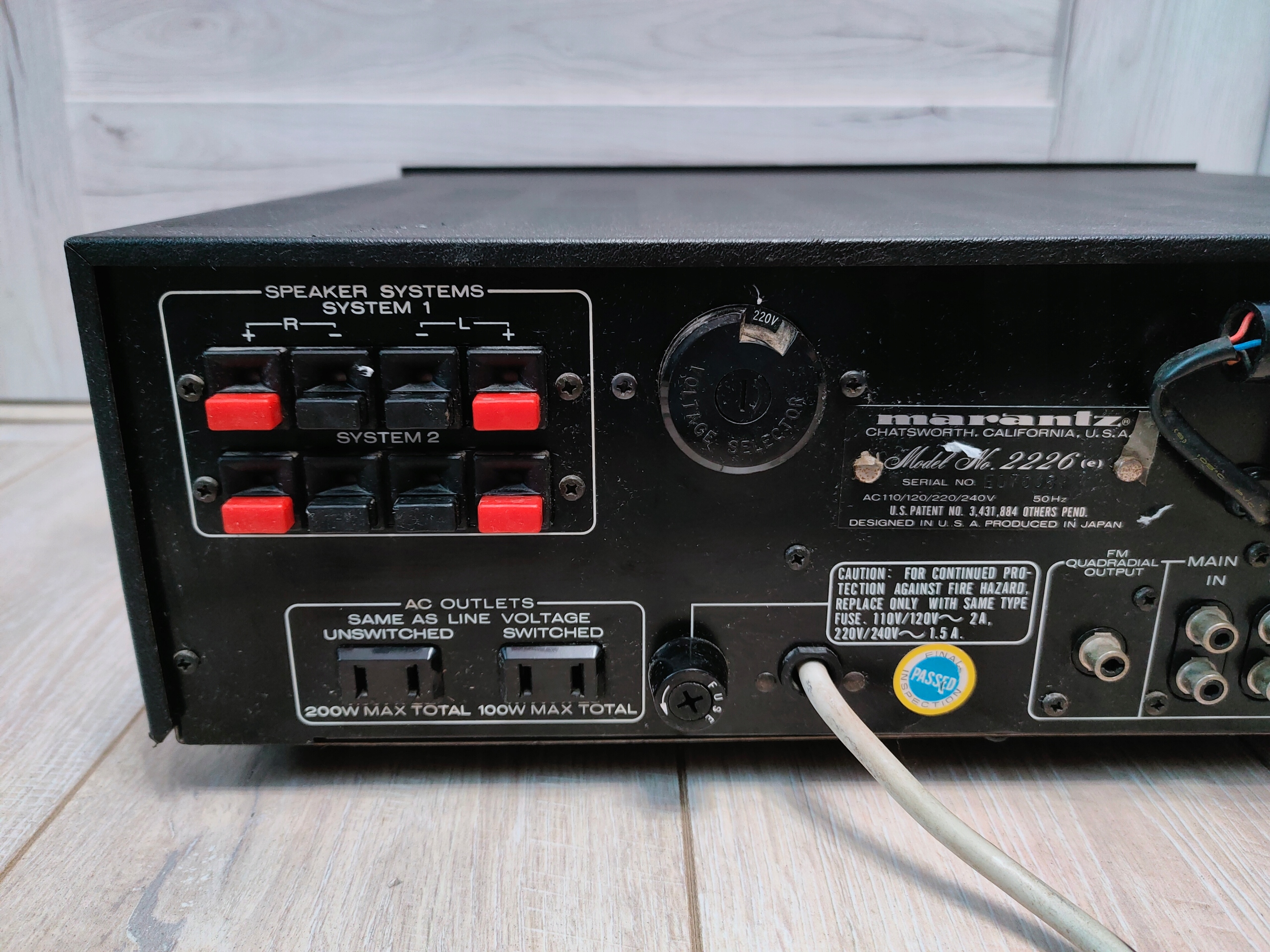 Amplituner MARANTZ M 2226 ! CZARNY ! Kolor czarny