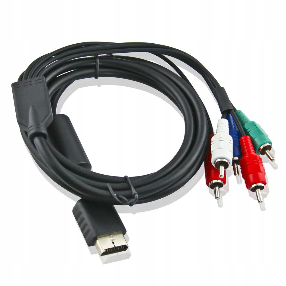 KABEL TV COMPONENT DO PS3 PS2 AV HD DŹWIĘK