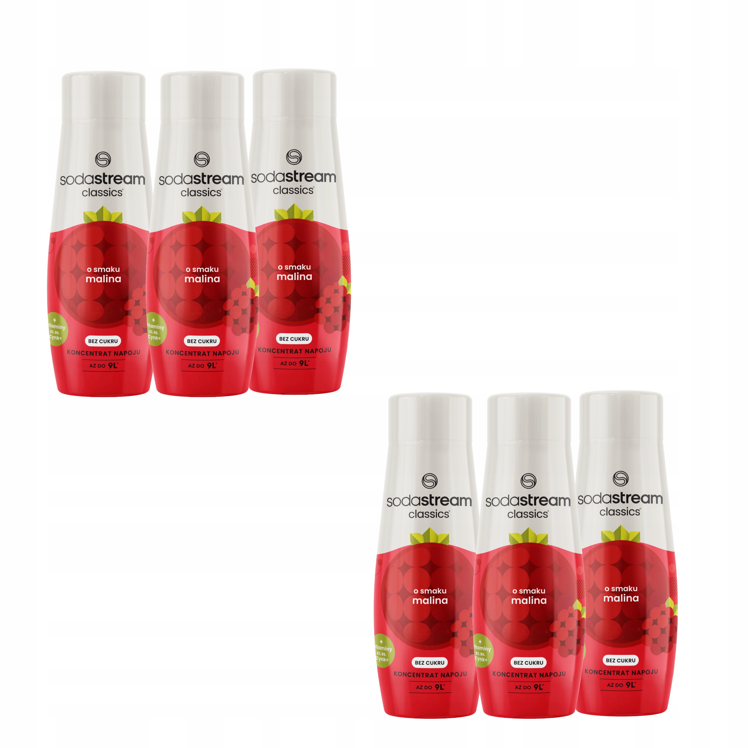 Sirup do vody SodaStream Malina bez cukru Ovocný koncentrát pro saturátor