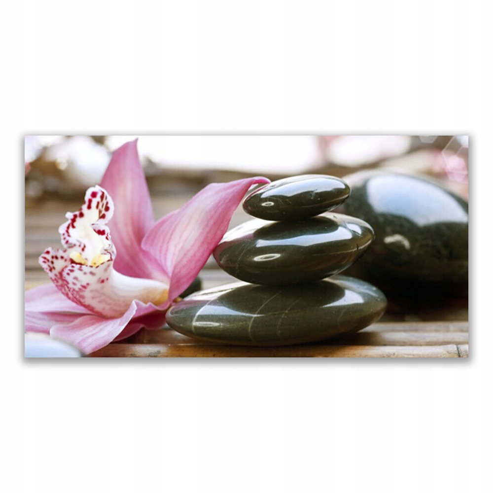 

Fotoobraz z grafiką 140x70 Kwiat Storczyk Sztuka