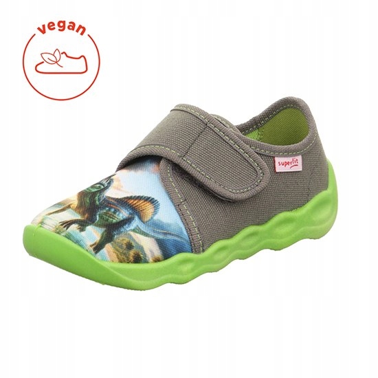 Pantofle Tekstylne Kapcie Superfit Bubble Dinozaur R.30
