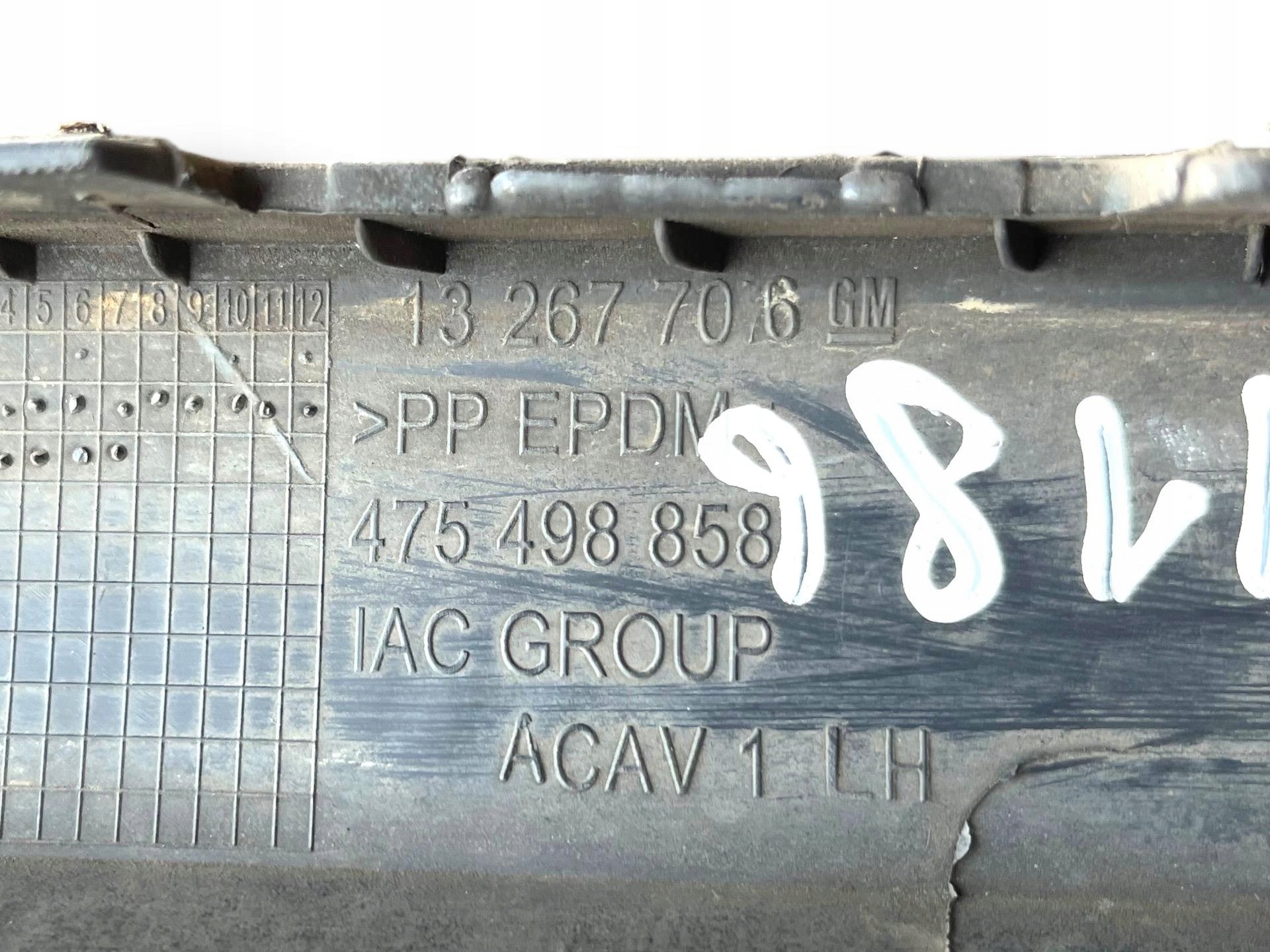 spoiler nárazníku předek Opel Meriva B 2011 13267706