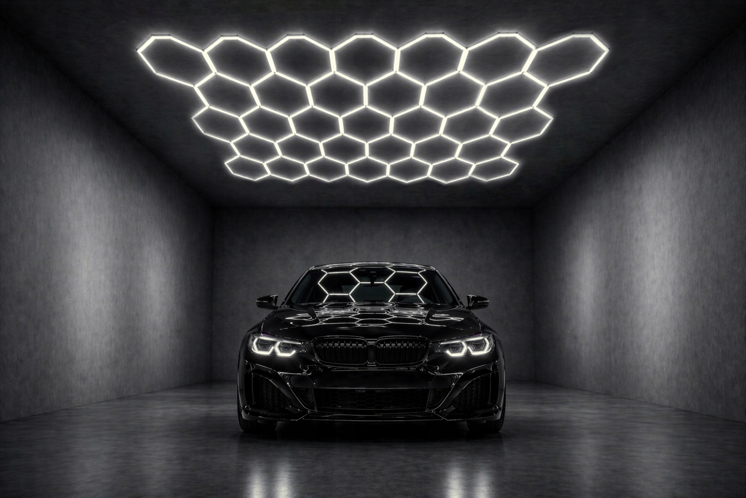 Hexagon Led Lampa Oświetlenie Garaż Warsztat Dom 4000K 976W 29040LM Mocna