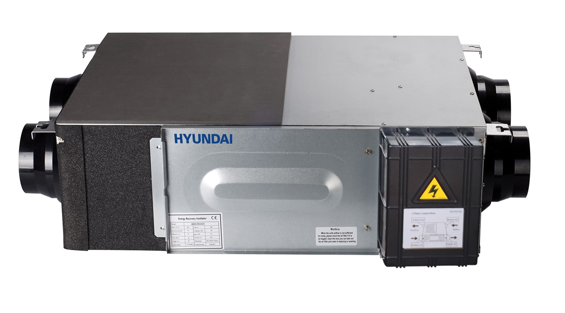 CENTRALA WENTYLACYJNA Z ODZYSKIEM CIEPŁA REKUPERATOR HYUNDAI 800 m3/h Marka Hyundai