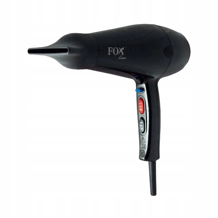 Fox Lusso – vysoušeč vlasů 2200 W, barva černá