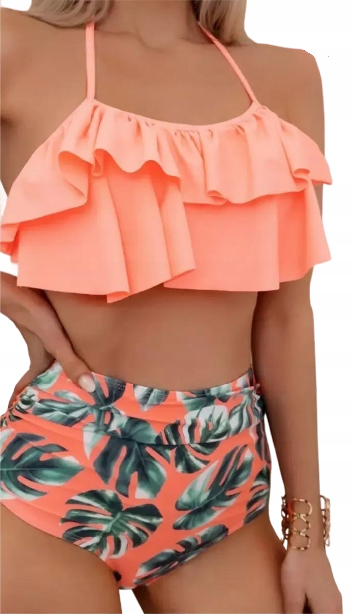 STRÓJ KĄPIELOWY Z WYJMOWANYMI WKŁADKAMI BIKINI WYSOKI STAN MAJTEK / M Marka Inna marka
