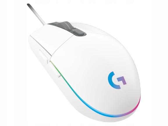 Myš Logitech Gaming G203 Lightsync biela 910-005797