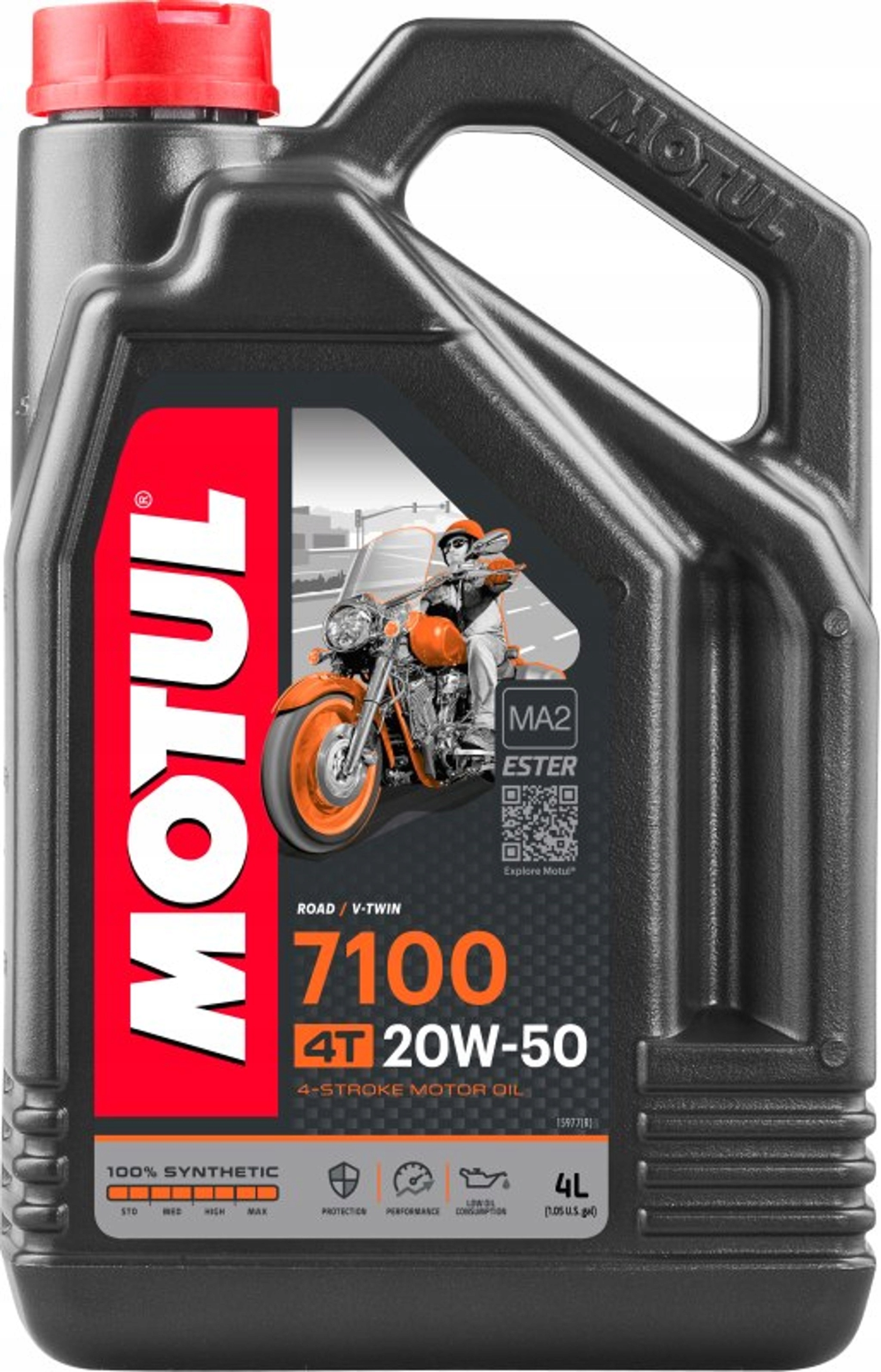 Olej Motul 20W50 4L 7100 4T Motocykle 20W50 7100 4T 4L Motul