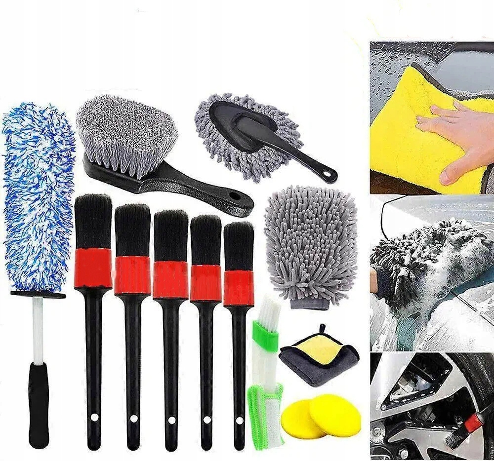 ДЕТАЛИЗИРУЮЩИЙ КОМПЛЕКТ МОЙКИ АВТОМОБИЛЯ ЧИСТКИ АВТОМОБИЛЯ ЩЕТКИ ЩЕТОК ОБОДА