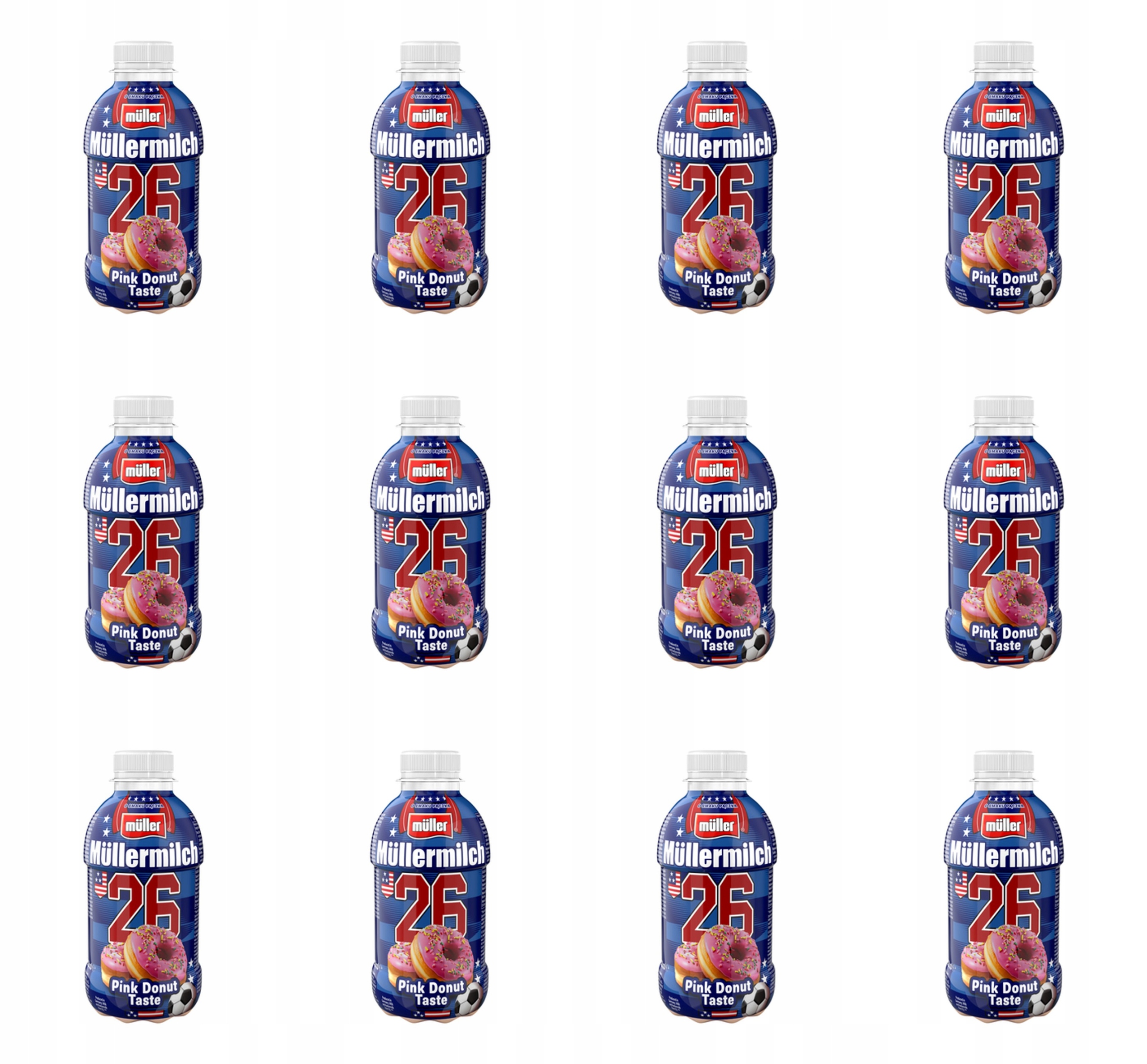 Mléčný nápoj Mullermilch limitovaná edice Pink Donut 400 g X12