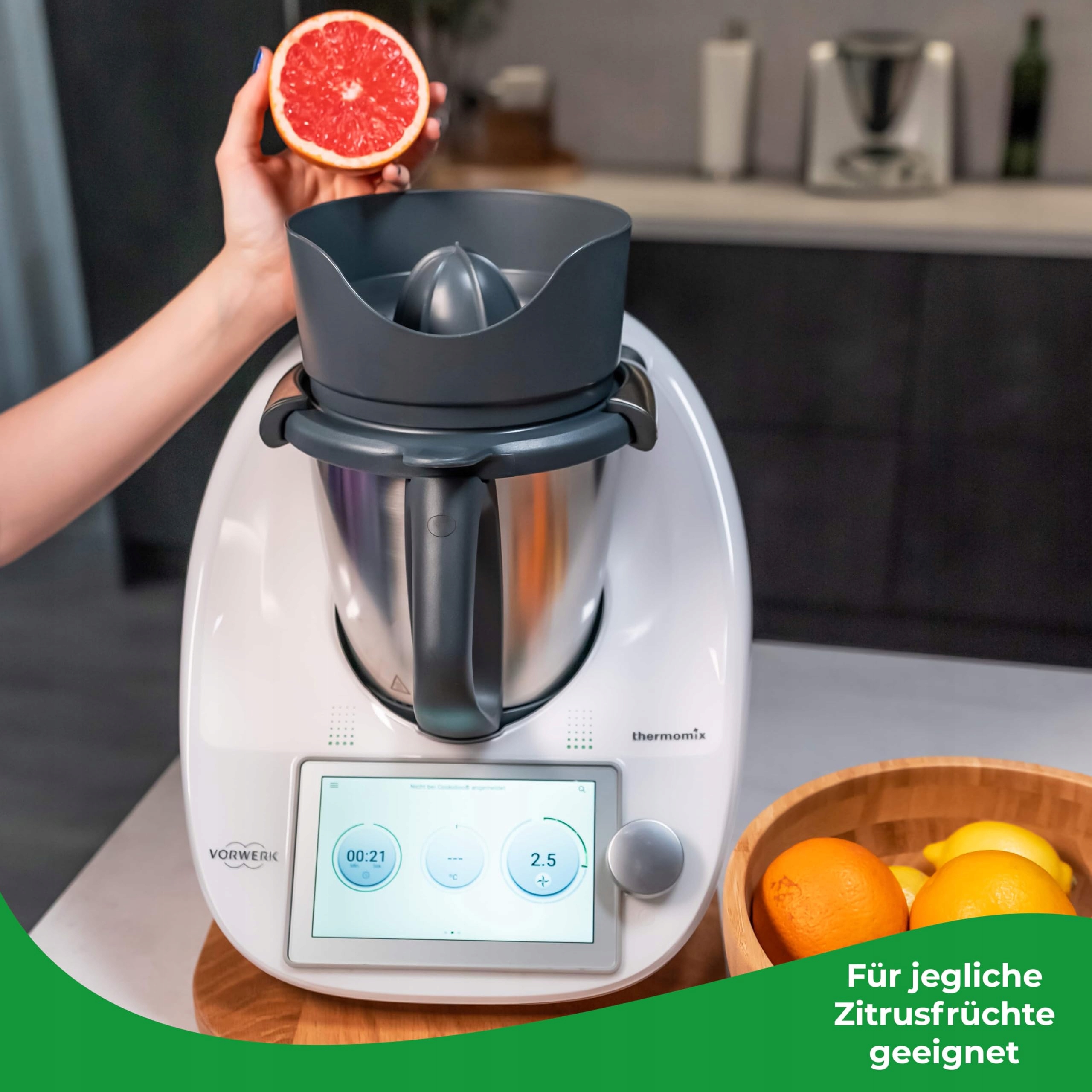WUNDERMIX Wyciskarka Do Soków Do Thermomix TM6 TM5 TM31 Zitruspresse Niemcy — miniatura 3