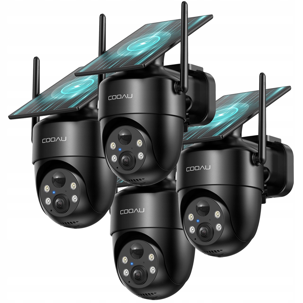 Venkovní Solární Wifi Bezdrátová Kamera 2K Otočná O 360° 3MPX 4KS