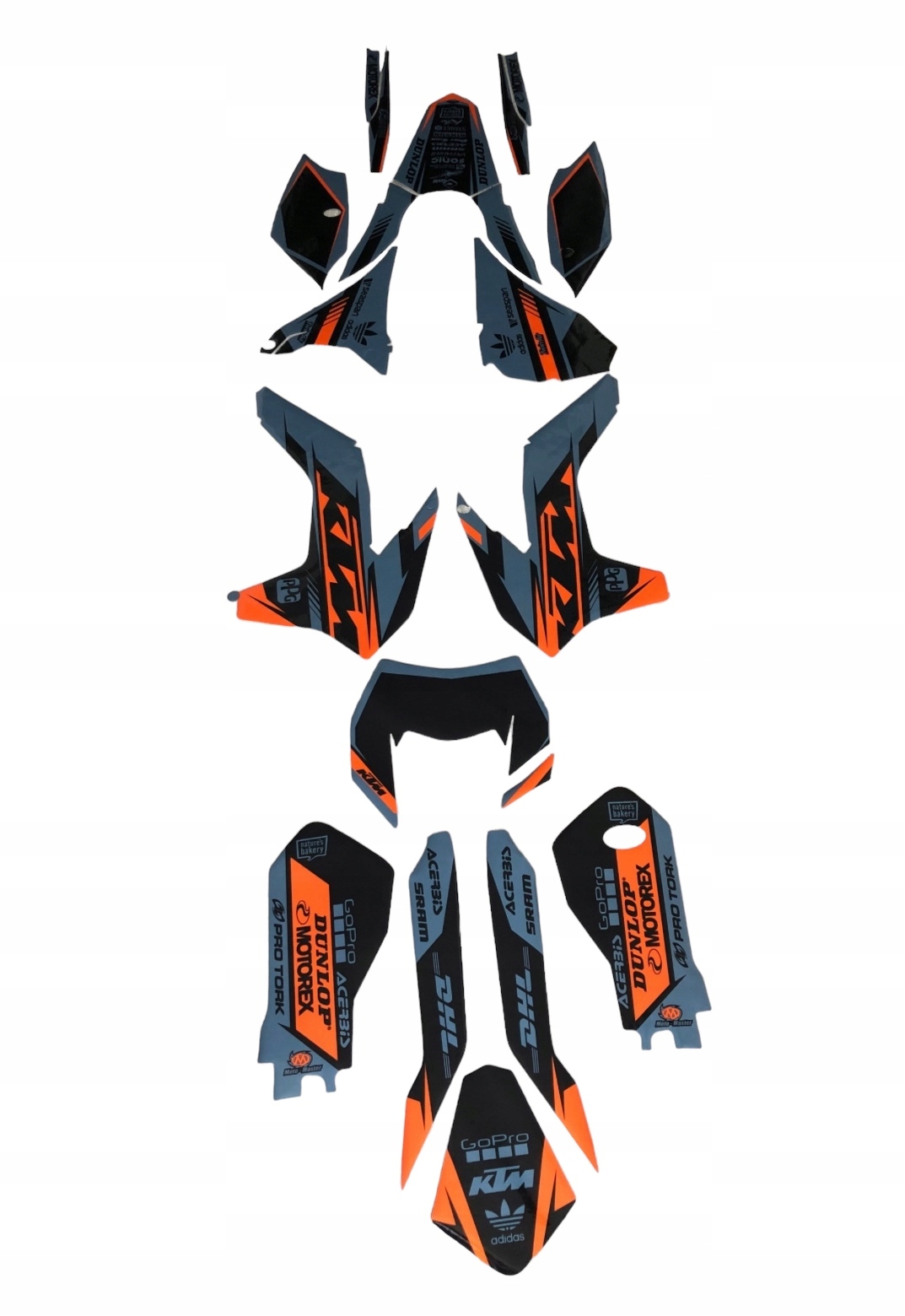 Ktm Exc Exc-f 14-16 dýha Gray z Talianska Cubamoto