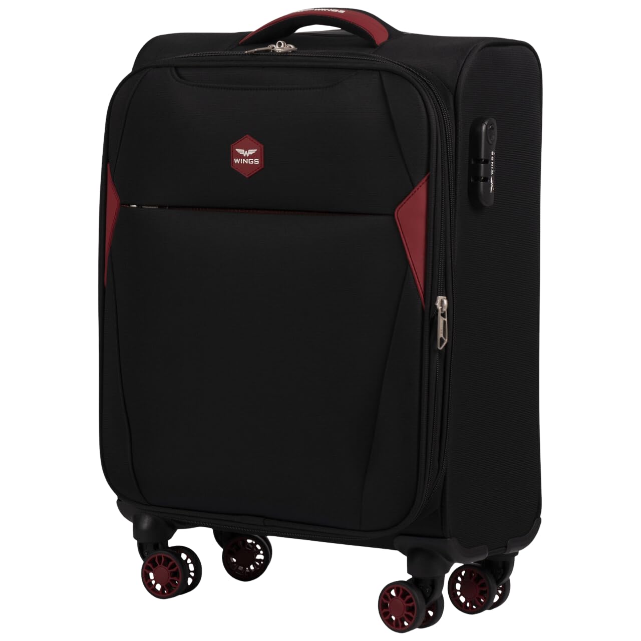 Kabinový kufr Wings Dipper Wings 20" Black cestovní zavazadlo