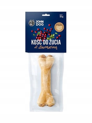 5 x JohnDog Žvýkací kost Berry s brusinkami 55 g