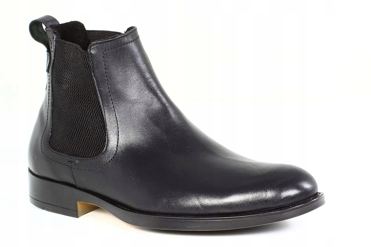 Pánské kožené zimní zateplené boty SK-5/MOR-10, černé, velikost 43