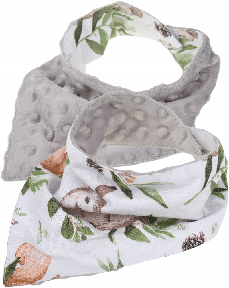 BABYMAM MIĘKKI ŚLINIAK APASZKA MINKY NA RZEPY 2w1