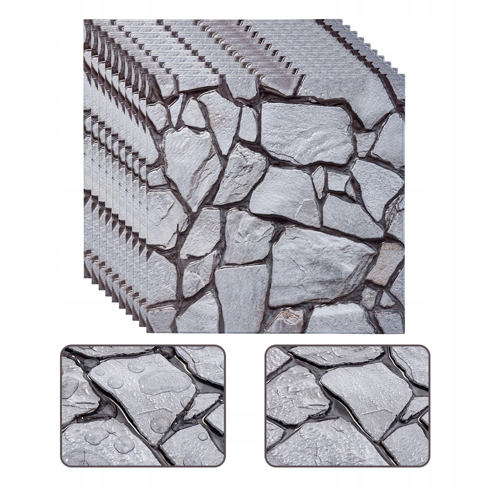 Tapeta 3D Samolepicí 20 Ks 30X30 CM Stěnové Panely Pěna Cihla Snadné