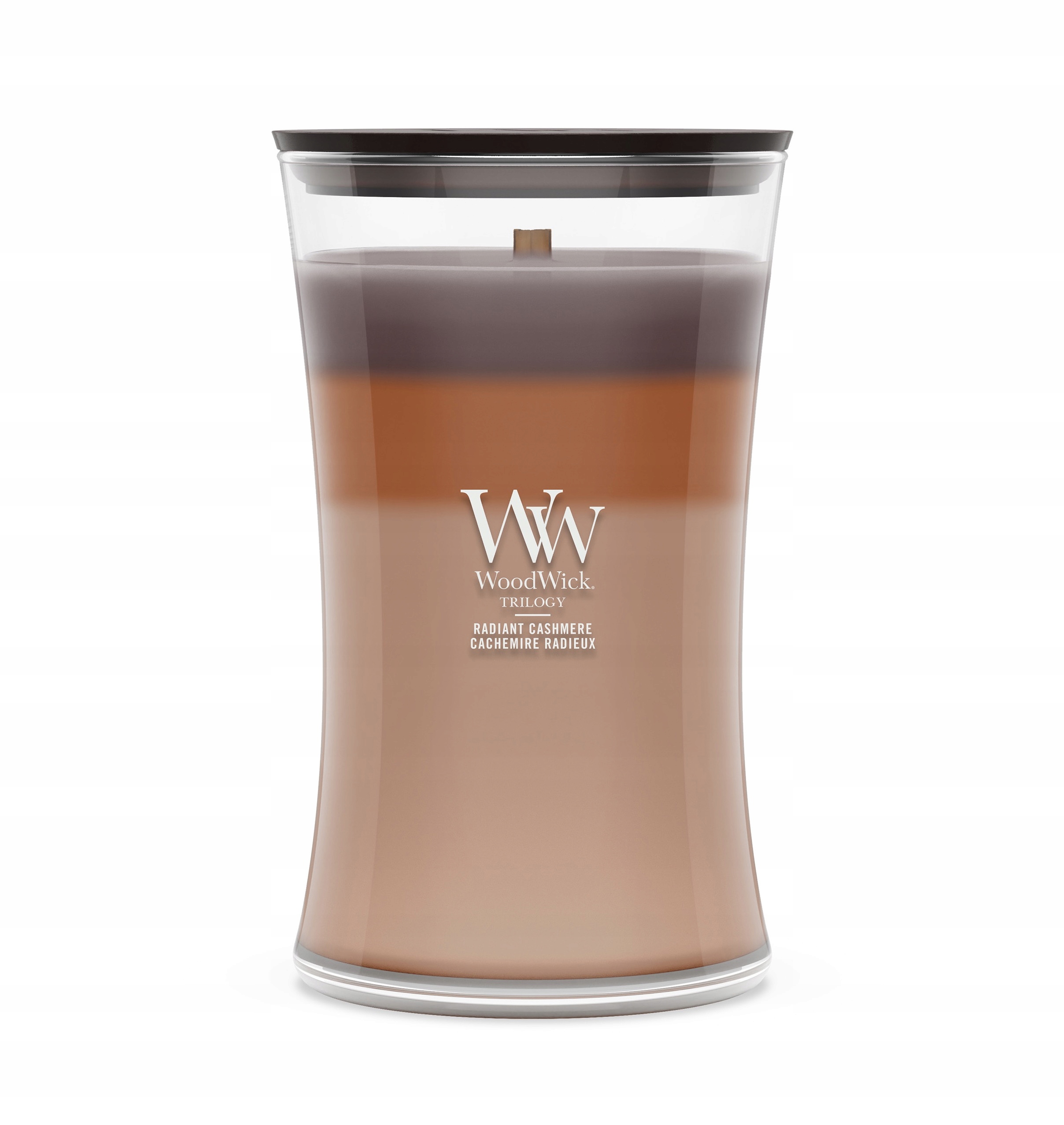 Velká vonná svíčka WoodWick Radiant Cashmere