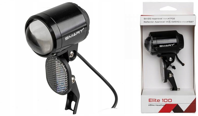 LAMPA ROWEROWA E-BIKE SMART ELITE 100 LUX REFLEKTOR DO WIDELCA BL143W 350Lm