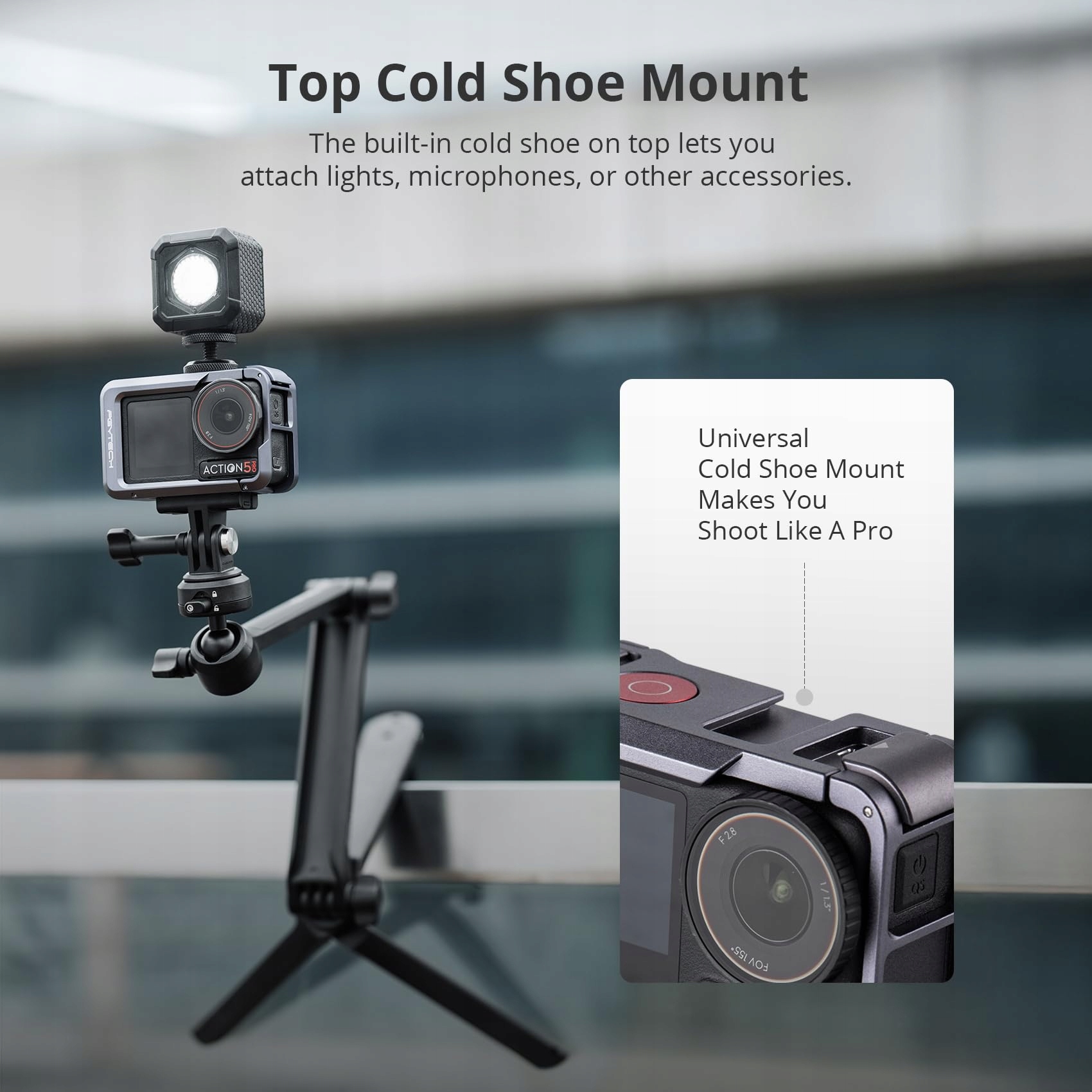 PGYTECH Obudowa DJI OSMO Action 5 Pro Ramka Vlog — miniatura 5