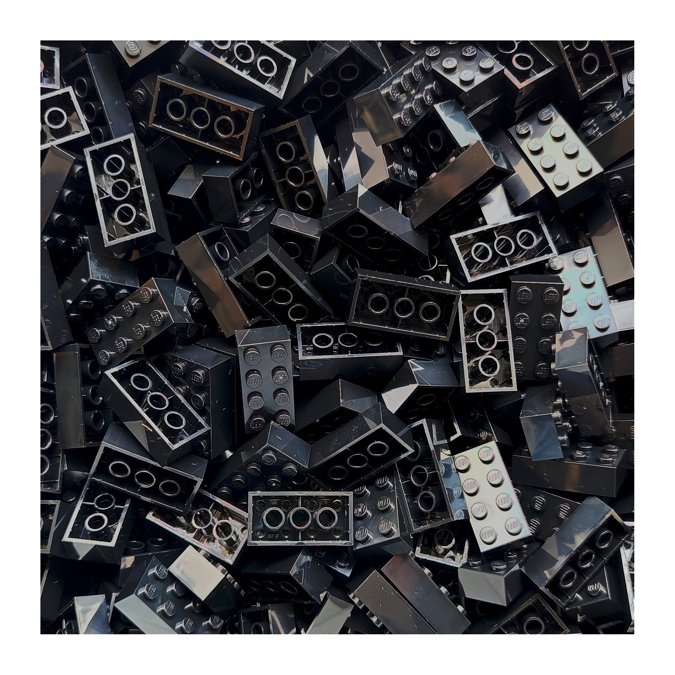 Lego Kostka Cihla 2x4 Černá 300126 3001 100 Ks
