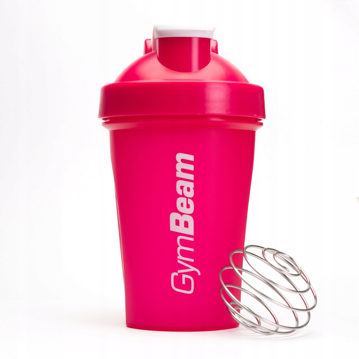 

Różowy szejker Shaker Szczelny GymBeam 400 ml