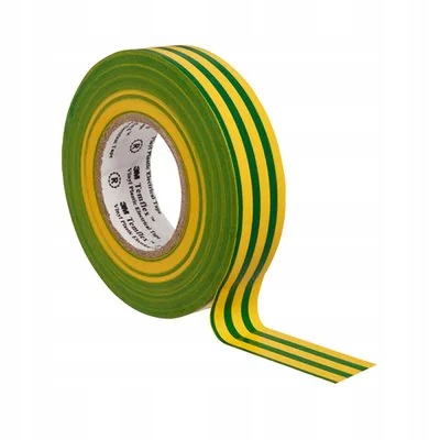 

Taśma izolacyjna 3M Temflex 1300 żółto/zielona