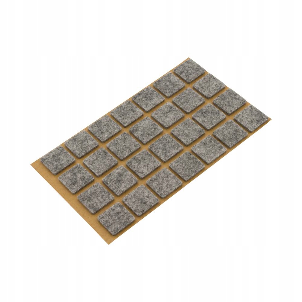 

Podkładka filcowa, filc kw. 20x20mm(28szt) Szara