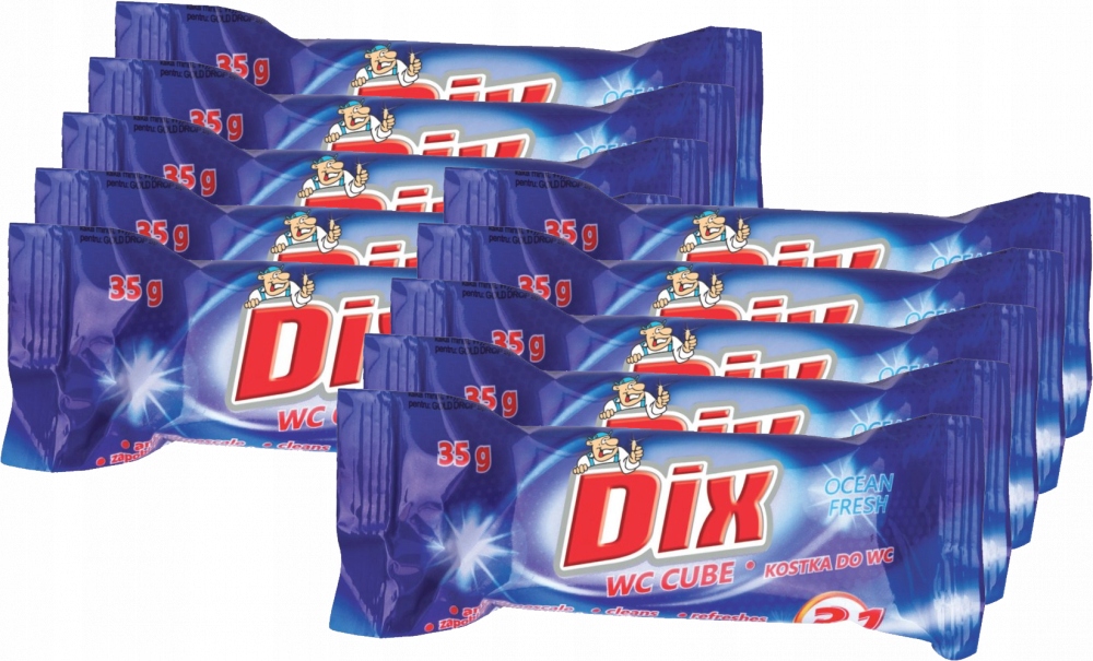 

Kostka do Wc Dix Gold Drop zapas morski 35g x 10