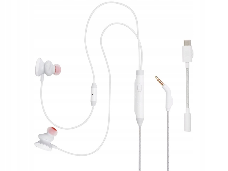 Słuchawki Jbl Quantum 50C Douszne, Dźwięk przestrzenny Biały