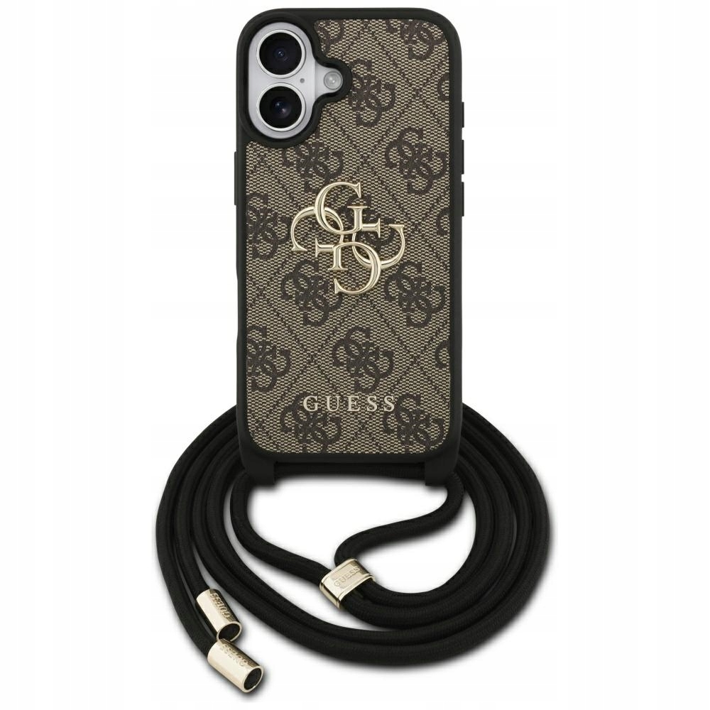 Pouzdro Guess pro iPhone 17, obal šňůrka na krk Crossbody rameno