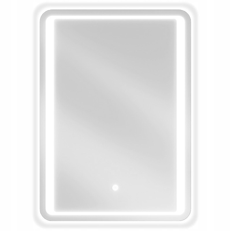 Mexen Zusa podsvícené koupelnové zrcadlo 50 x 70 cm, Led 6000K, ventilátor
