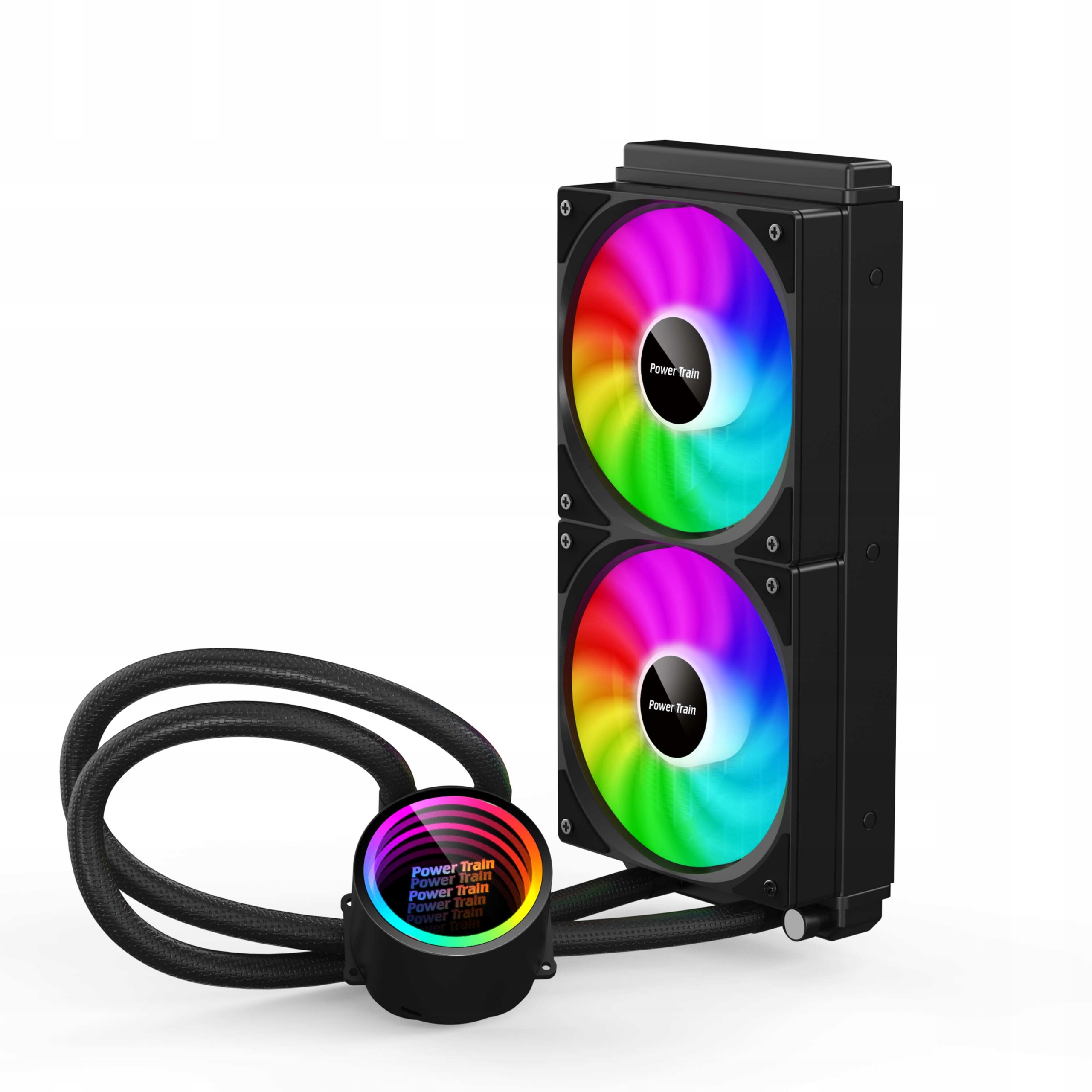 Vodní chlazení procesoru 240 mm s podsvícením Argb, Intel/AMD, Aio