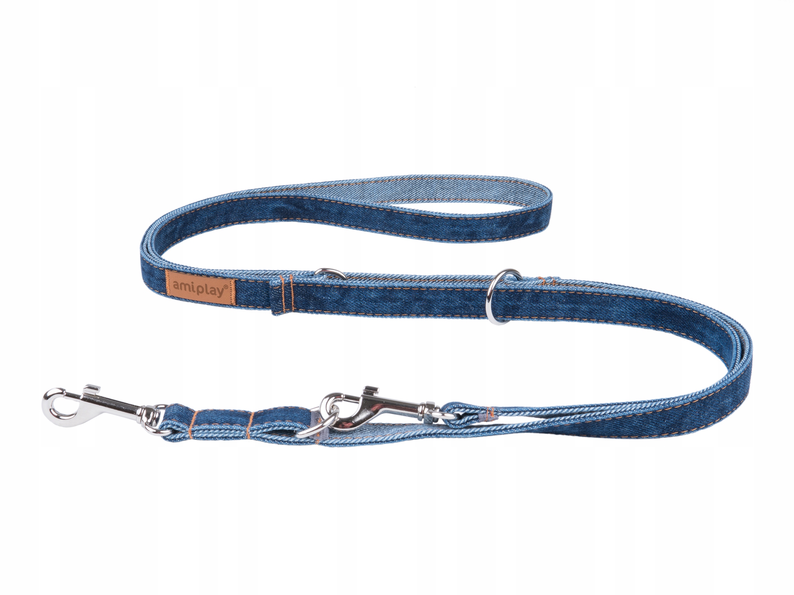 

Smycz Denim regulowana 6w1 dla psa 100-200x2cm L