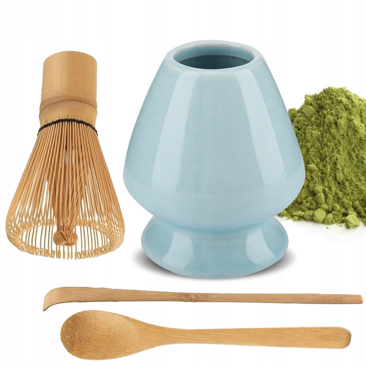 Levně Startovací Sada Na Čaj Matcha Miska Chasen Podstavec Chashaku